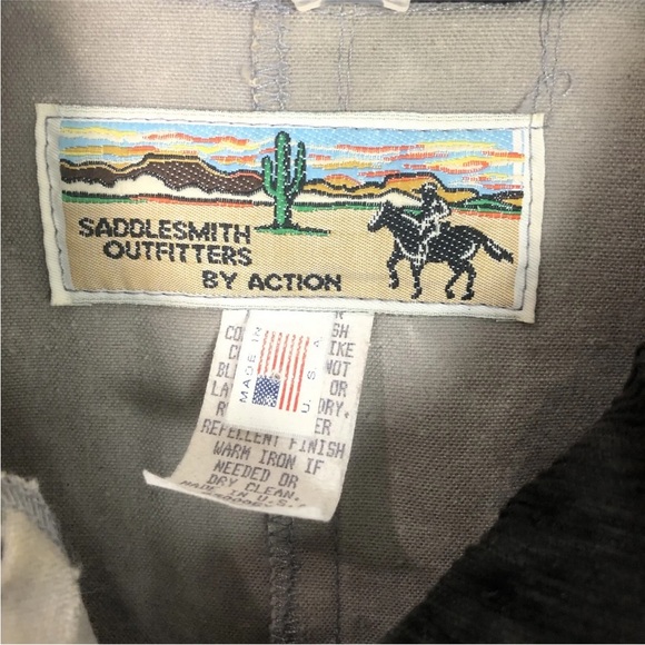 Saddlesmith Outfitters western vintage canvas snap duster jacket 
Size XS - Picture 6 of 7